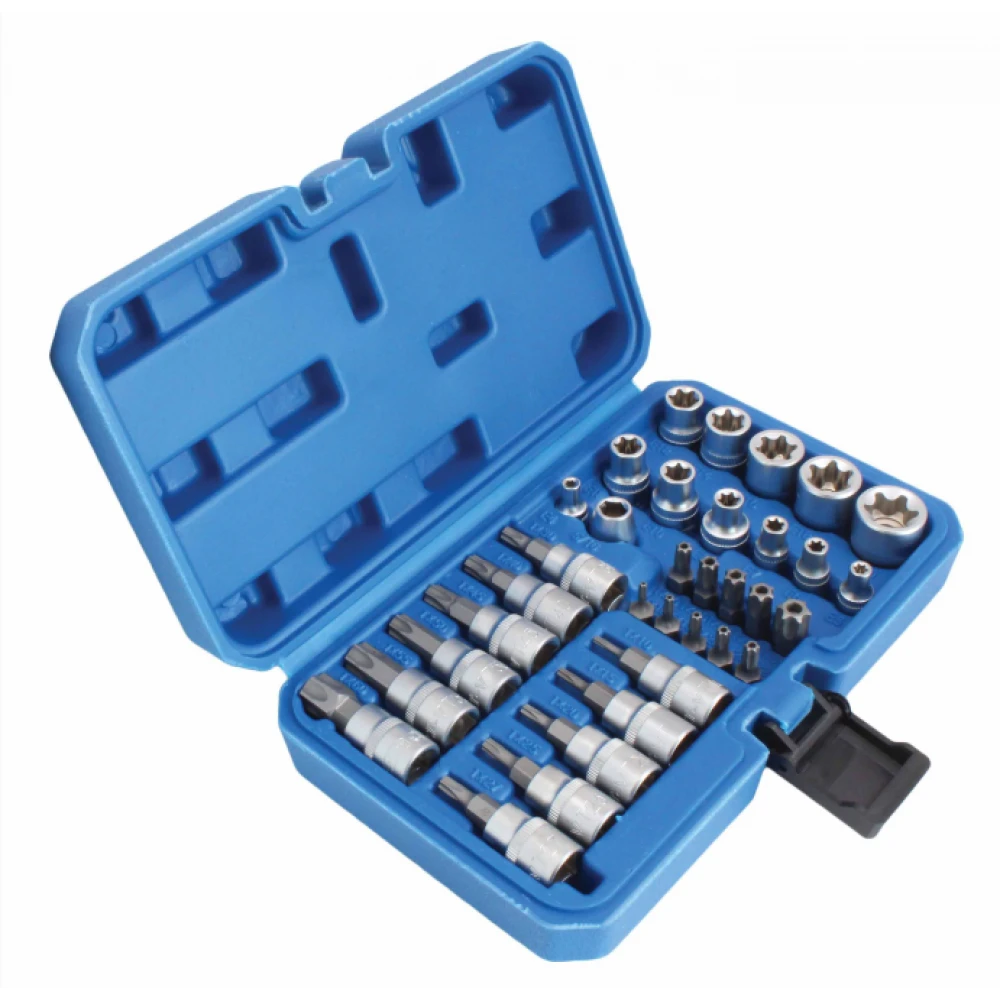 Комплект E - вложки и E - Torx / Торкс 34 елемента - S-34TES