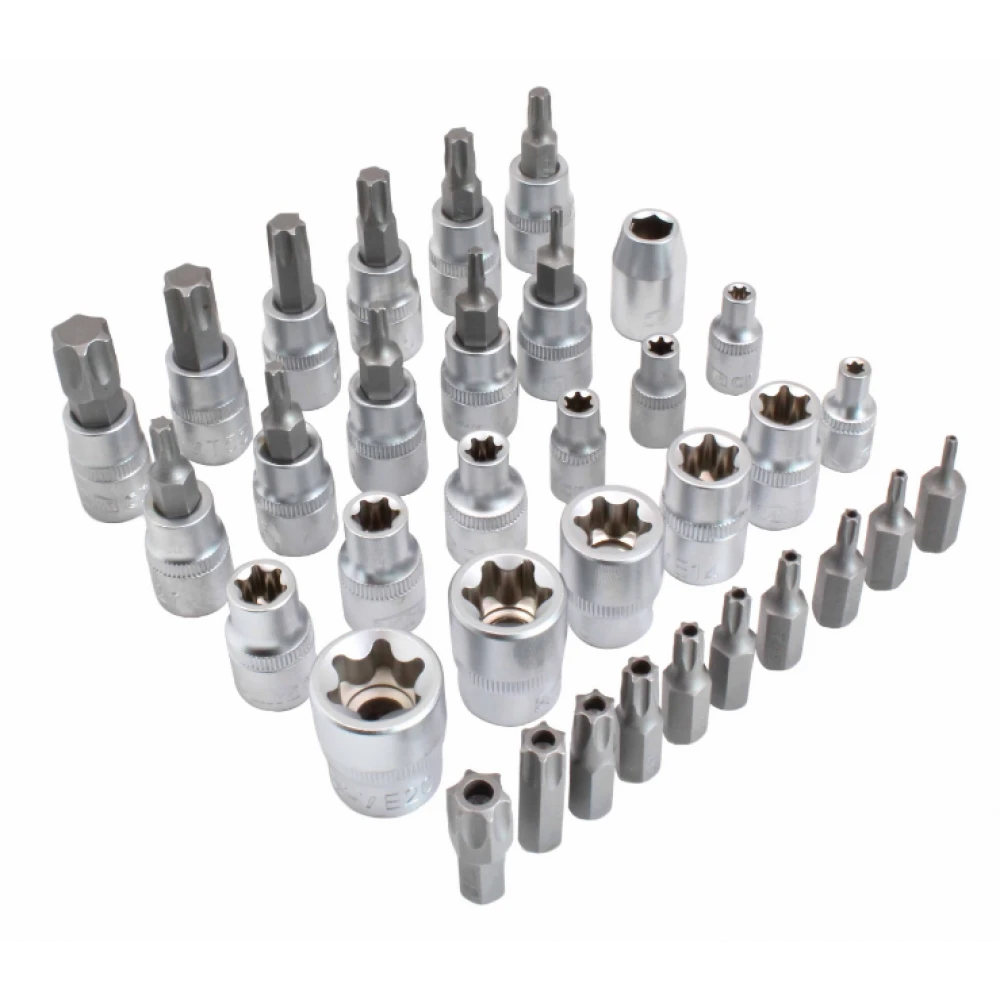 Комплект E - вложки и E - Torx / Торкс 34 елемента - S-34TES