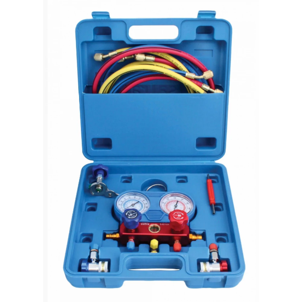 Комплект за тест за течове и пълнене на климатик - ASTA / SATRA S-AC134A