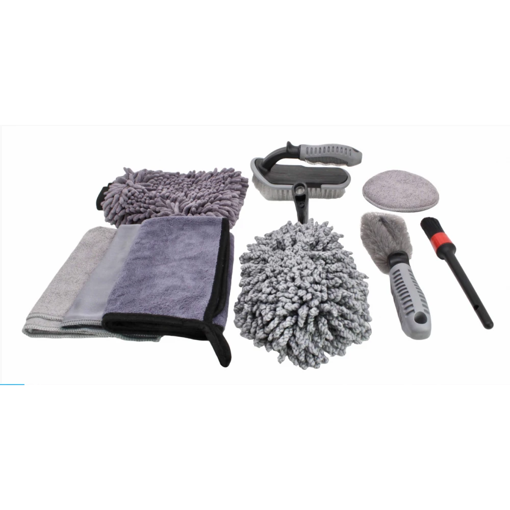 Комплект аксесоари за измиване на автомобили 9 части S-CL9SET