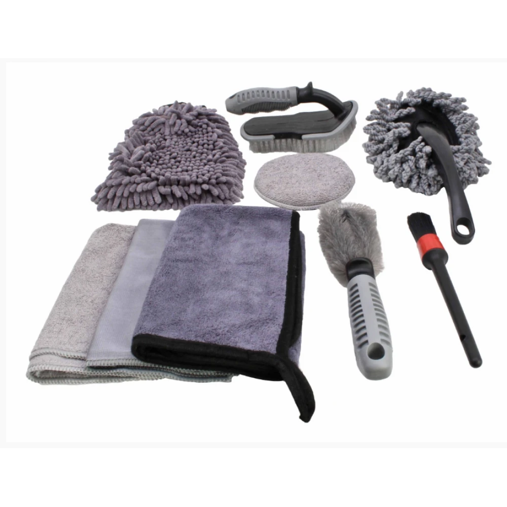 Комплект аксесоари за измиване на автомобили 9 части S-CL9SET