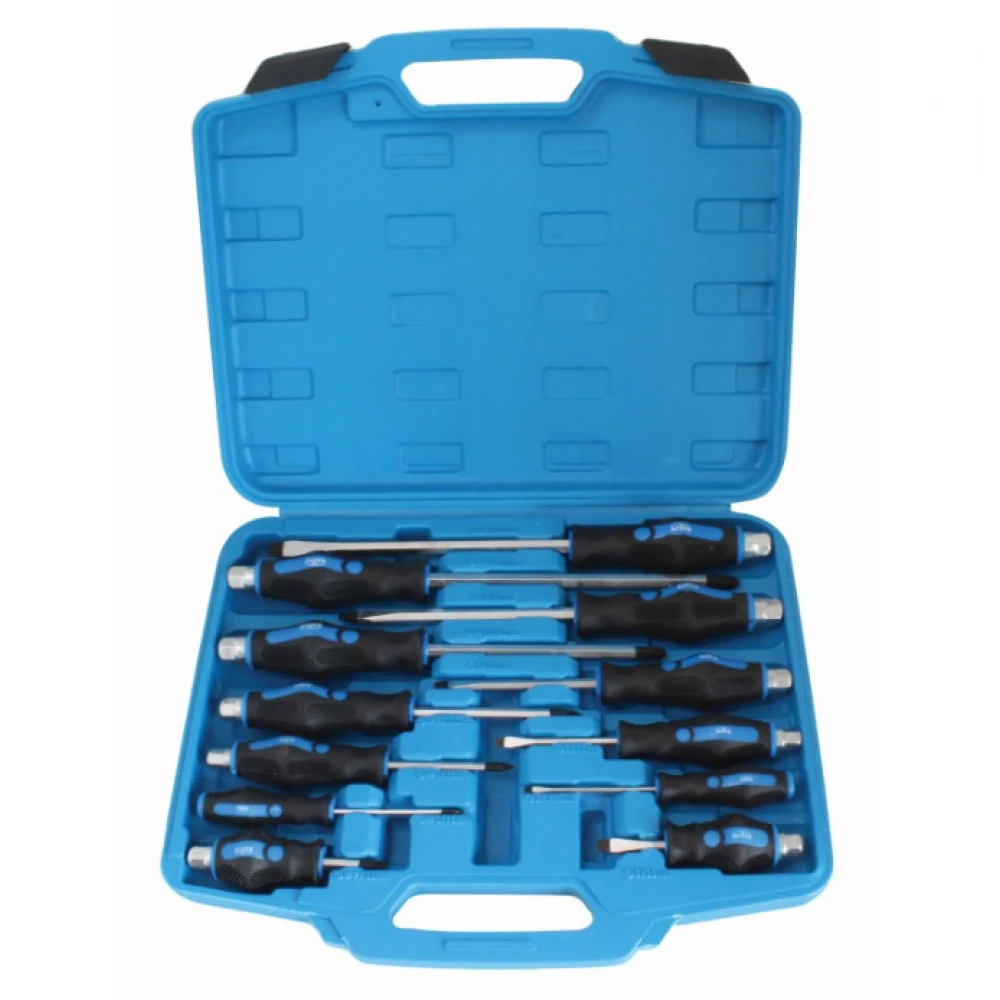 Комплект ударни / усилени отвертки 12 части - S-S12PC