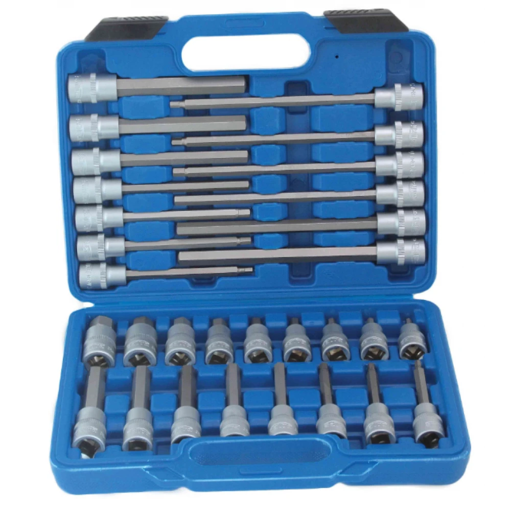 К-кт битове на вложка тип шестограм 1/2″ – 30 броя S-SH3012