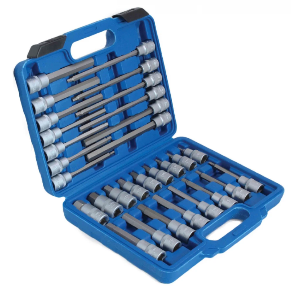 К-кт битове на вложка тип шестограм 1/2″ – 30 броя S-SH3012