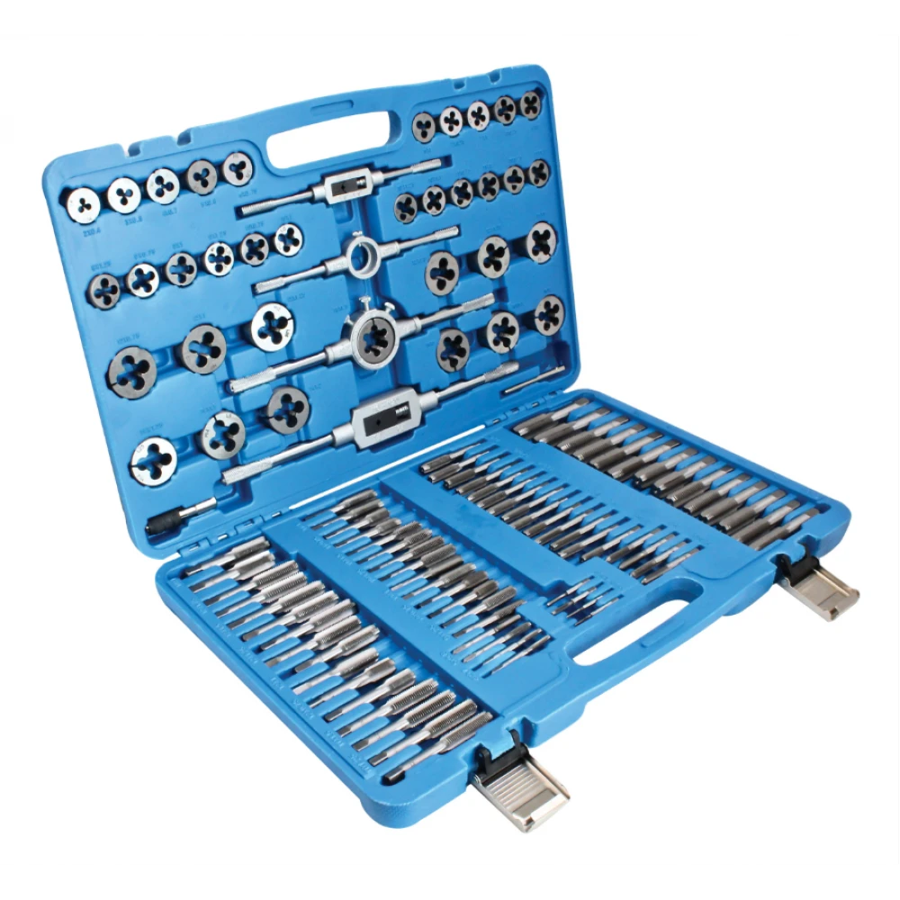 Комплект метчици и плашки, 110 бр., M2-M18 - S-TP110AS