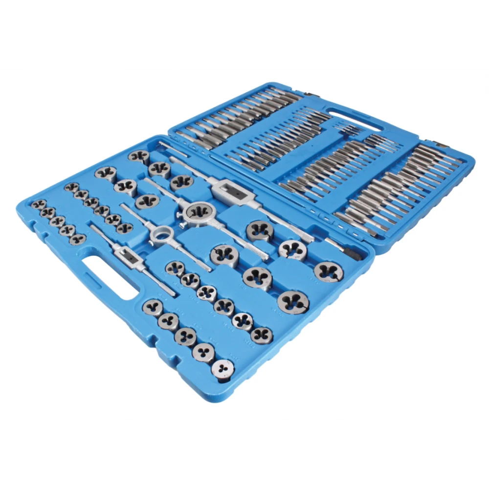 Комплект метчици и плашки, 110 бр., M2-M18 - S-TP110AS