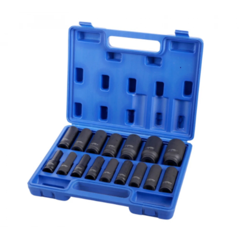 Комплект дълбоки ударни накрайници 16 бр. 1/2" - XPTools SS12D16
