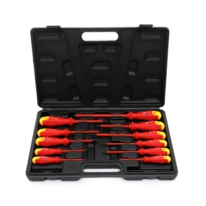 Отвертки, изолирани, закалени, магнитни отвертки за електротехници, комплект 12 части - TA1066