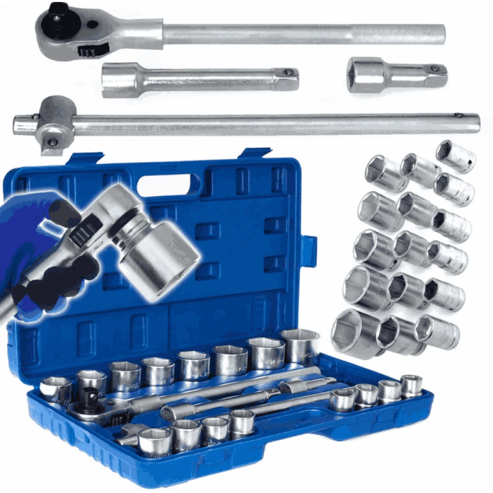 Комплект гедоре за камиони 21 части 6-ъгълни 3/4", CRV TA205