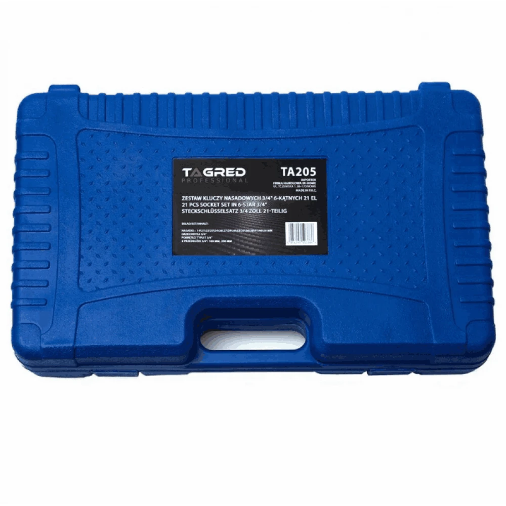 Комплект гедоре за камиони 21 части 6-ъгълни 3/4", CRV TA205