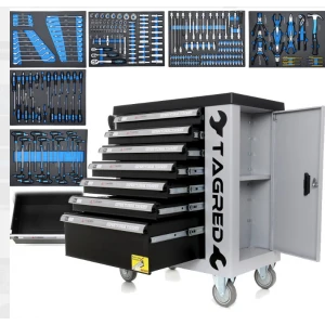 Оборудавна Количка / Шкаф с инструменти 251 елемента - TA212