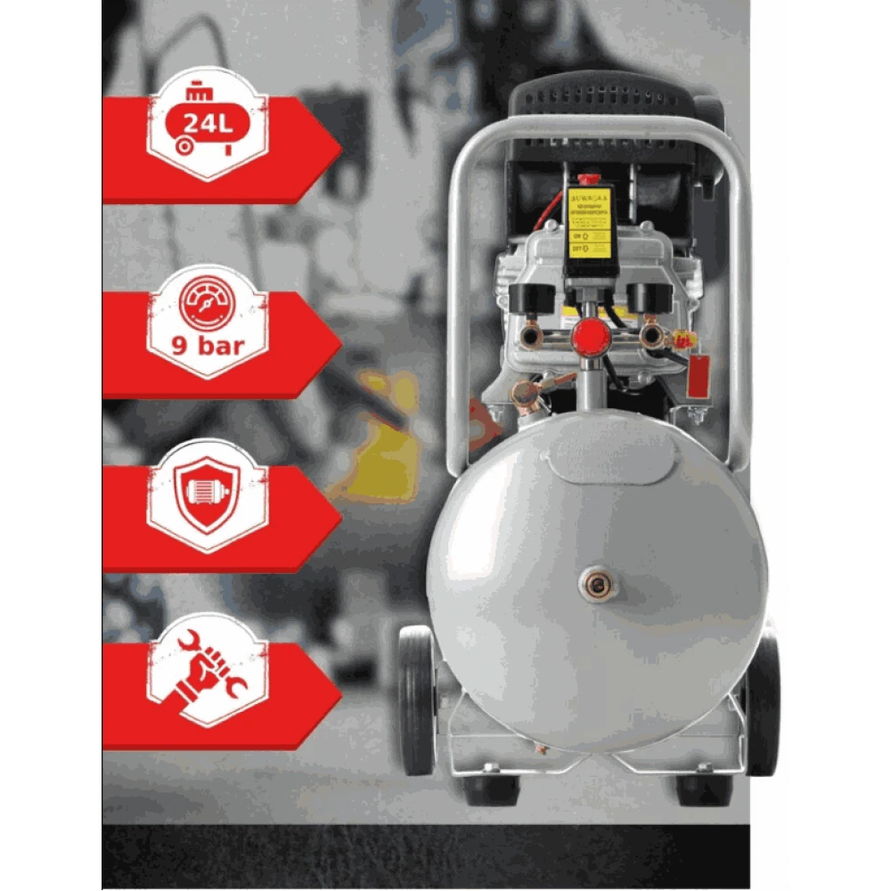 Маслен компресор за въздух 24 литра 9 bar 300 л./мин. TA300N