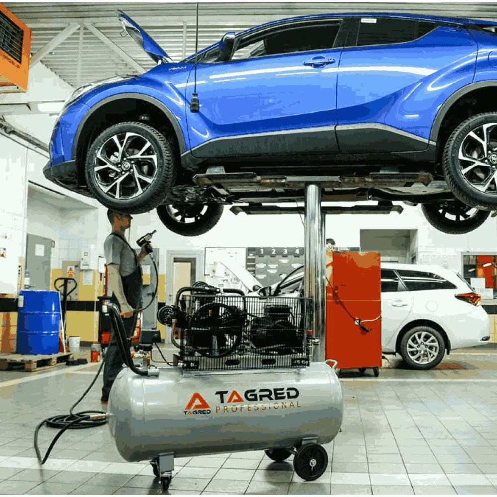 Маслен компресор за въздух 200 ллитра 400V трифазен - TA309B