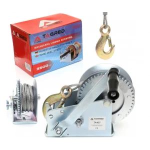 Двускоростна лебедка 1588 кг. / 10 метра въже TA407