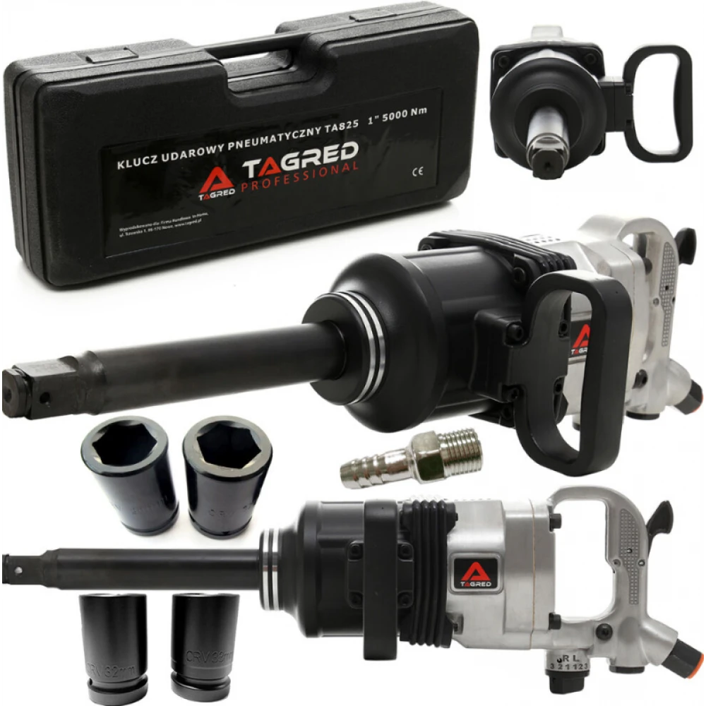 Пневматичен ударен гайковерт, 5000 Nm, 1", силен - TA825