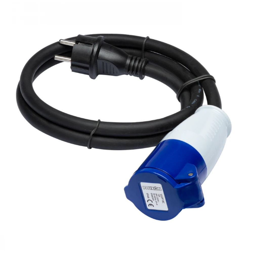 Щепсел, адаптер, 230V - 16A, с 1м кабел - V22P16C