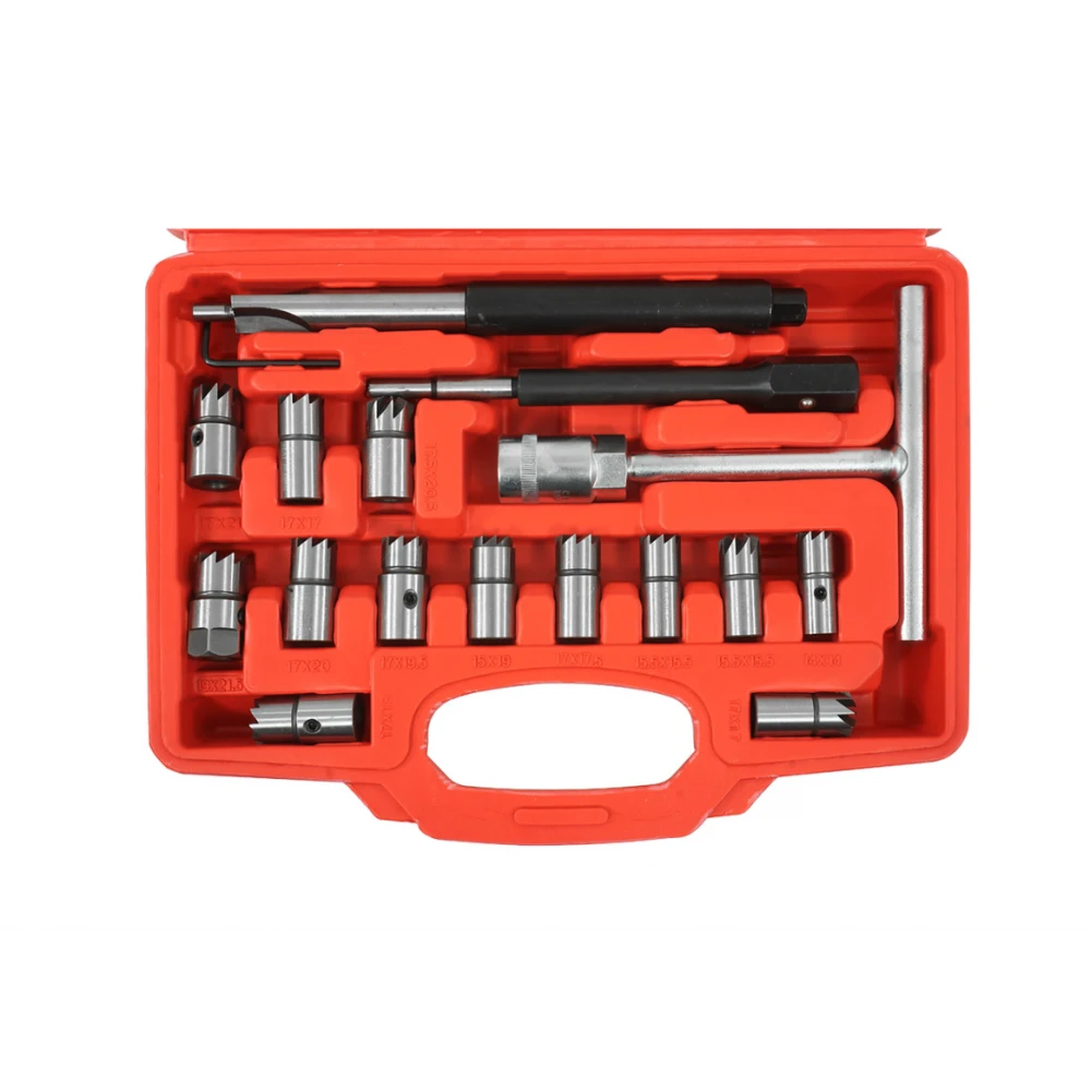 Комплект фрези за инжекторни седалки от 17 части - V86221