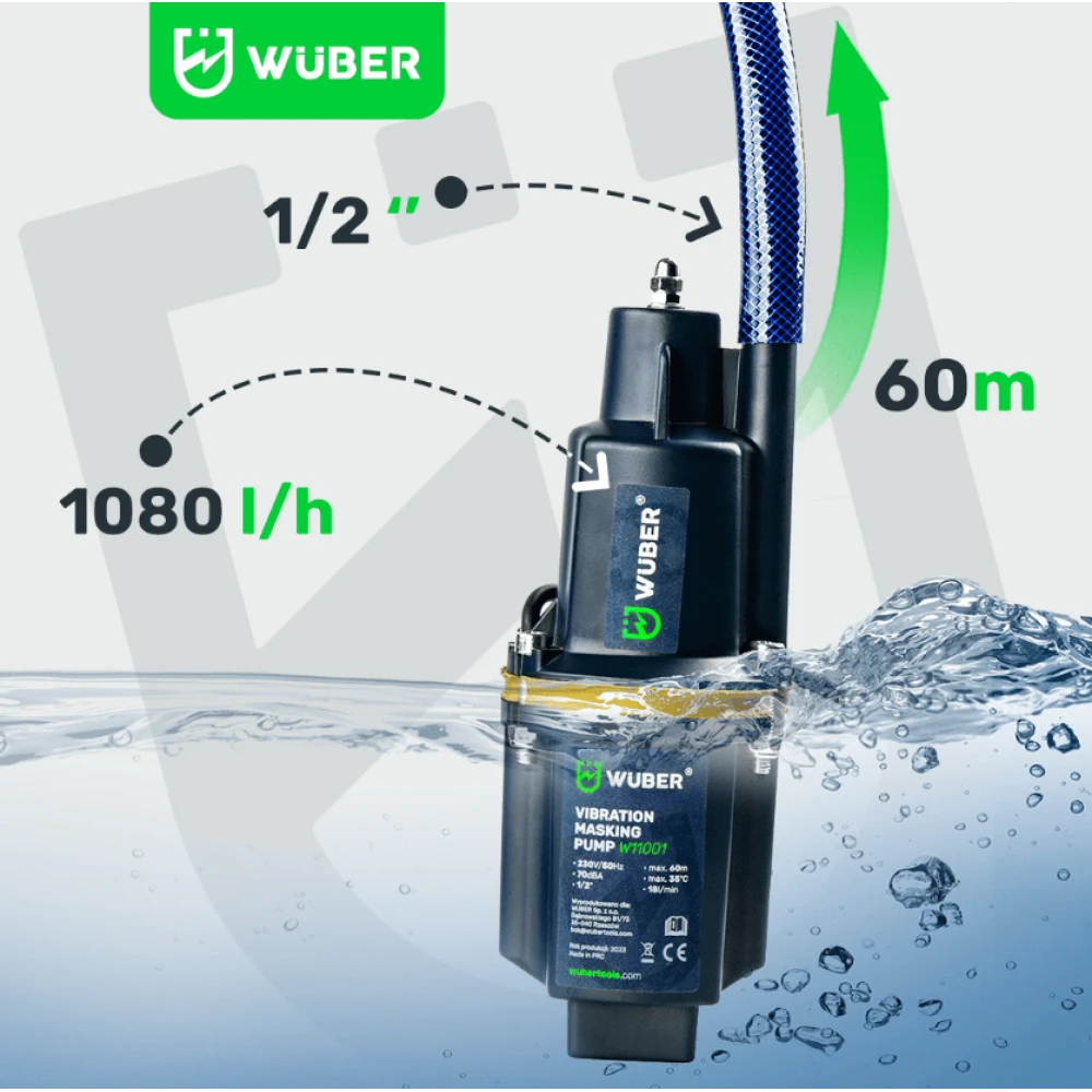 Потопяема помпа за чиста вода 460W 3/4'', 1080 л/ч - W11001