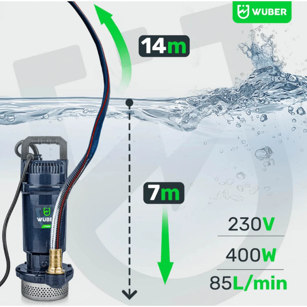 Помпа за мръсна вода 2100 W, 1'', 15000 л/ч. - W11002