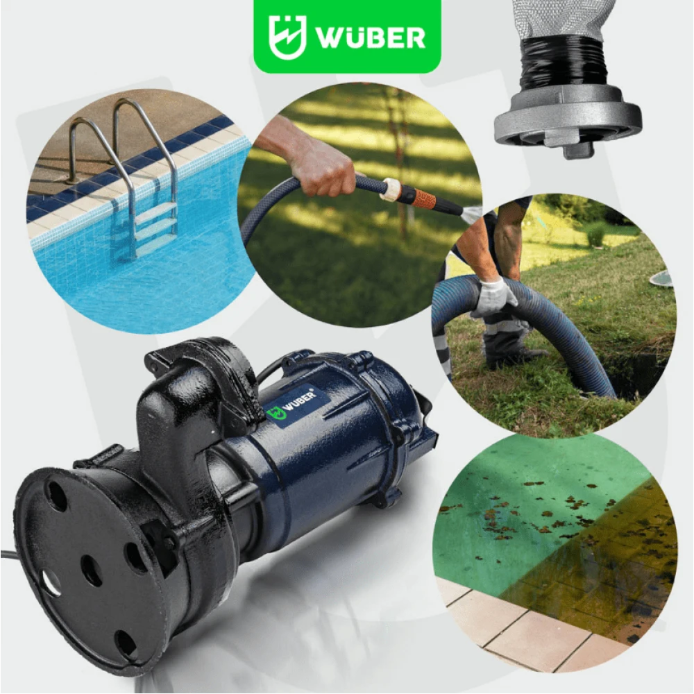 Помпа за мръсна, чиста вода, септична яма 2" + мелница - W11005