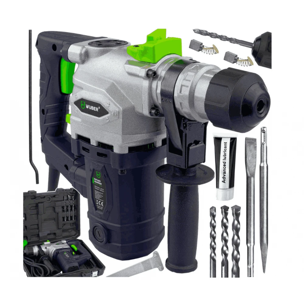 Перфоратор за бетон, метал и дърво, SDS+ 2100 W, 800 об/мин. - W28918