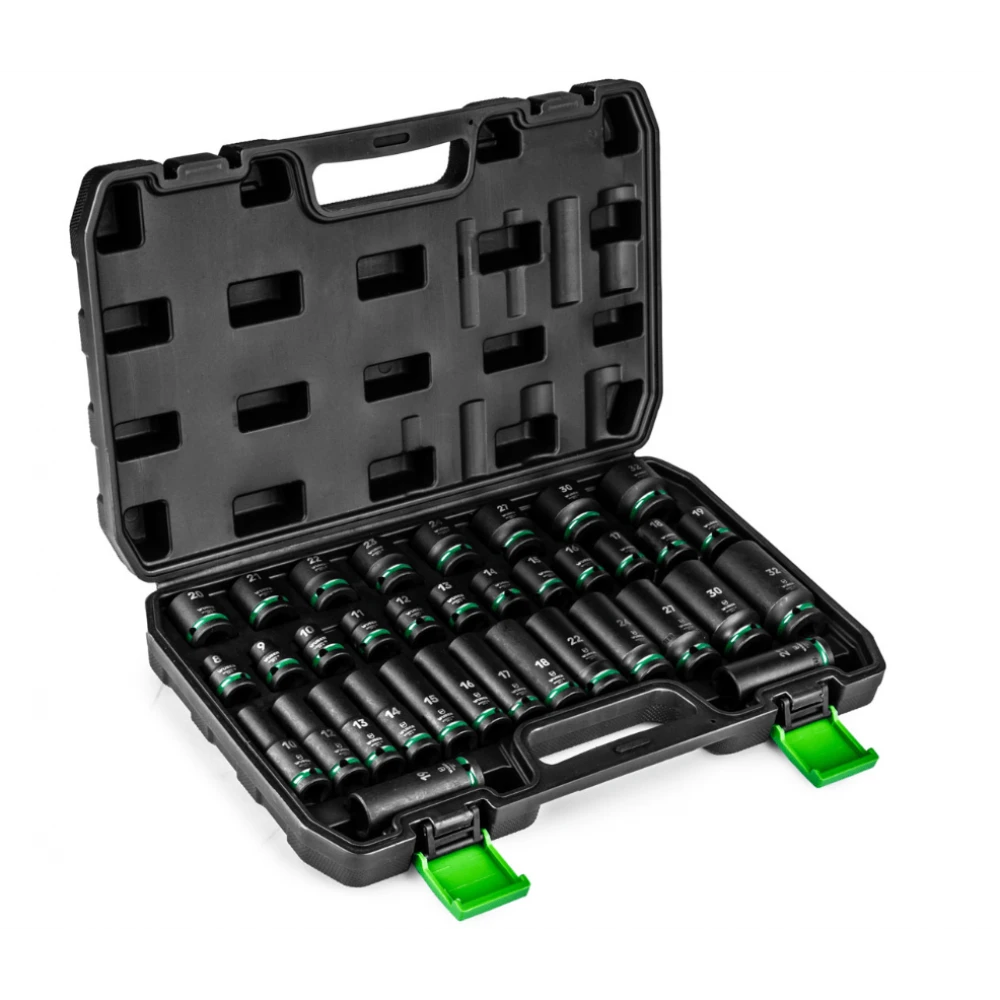 Комплект ударни вложки 35 броя, 1/2”, шестостенни - W33001