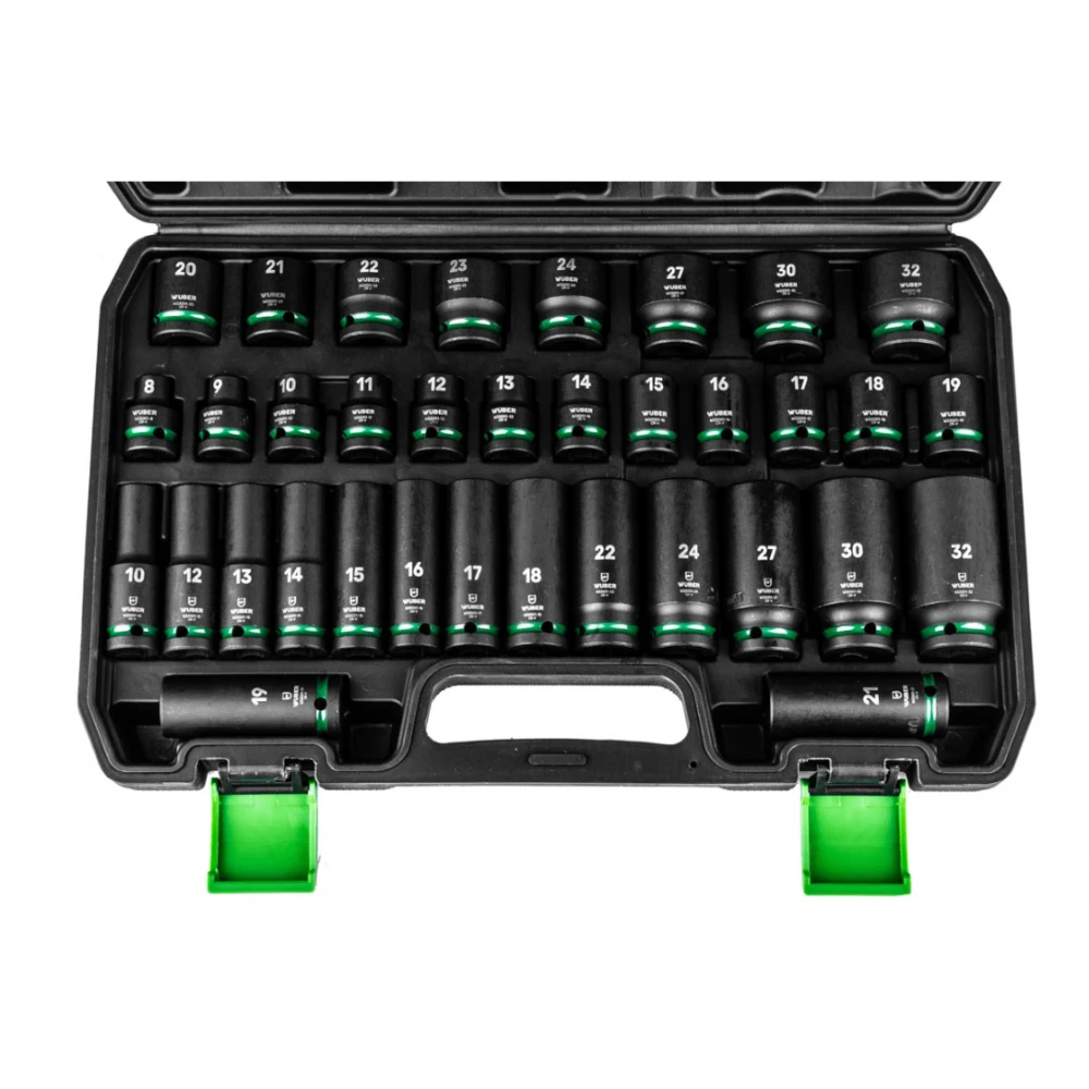 Комплект ударни вложки 35 броя, 1/2”, шестостенни - W33001