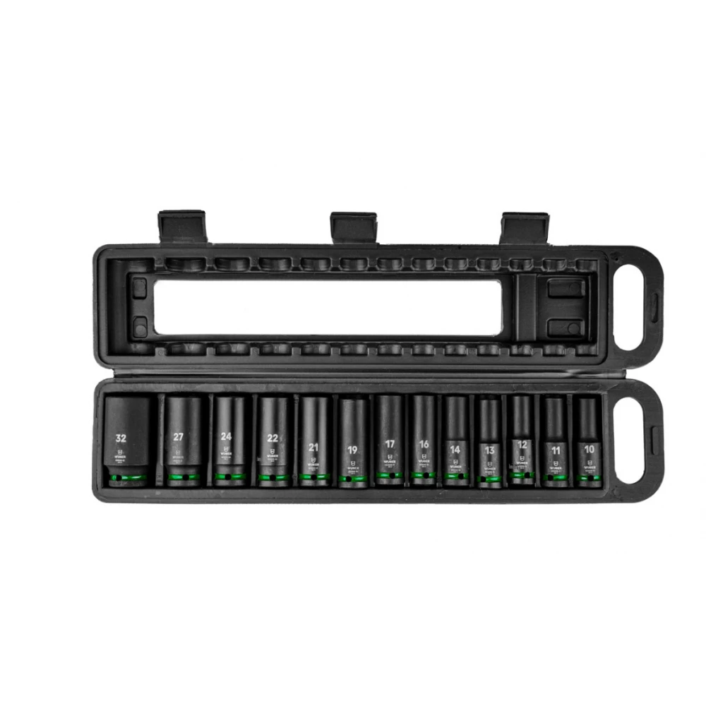 Комплект ударни вложки 13 броя, 1/2”, шестостенни - W33005