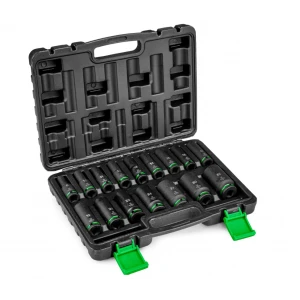 Комплект ударни вложки 16 броя, 1/2”, шестостенни, 78 мм - W33009