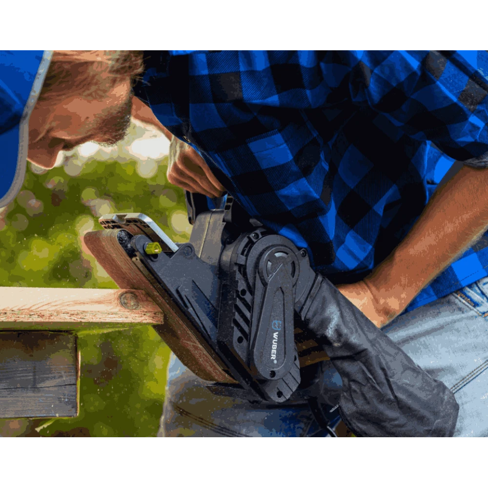 Лентова шлайфмашина за дърво 1900 W, 533x76 мм, P80 - W33231