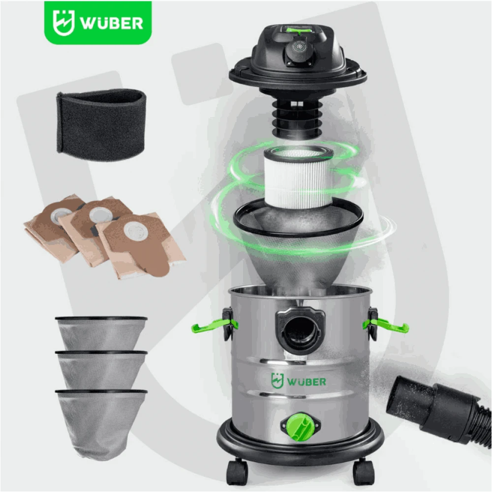 Индустриална прахосмукачка, мокро/сухо почистване 2200 W - W42669