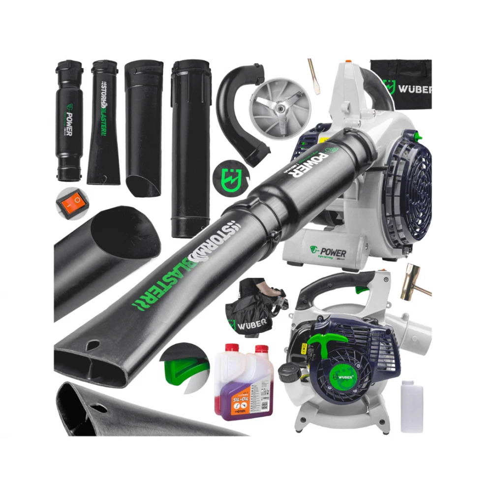 Бензинова духалка за листа с дробилка 1600 W, 50 литра - W43434