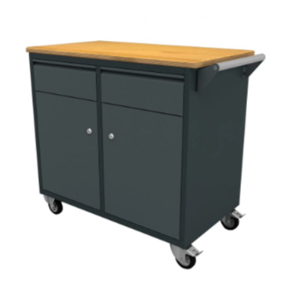 Мобилна работна маса / количка с 2 чекмеджета и 2 врати - WBG01M