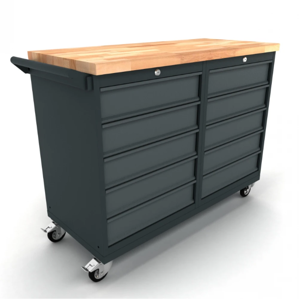 Мобилен модулен шкаф Workbench с 2x 5 чекмеджета - WBG124M04