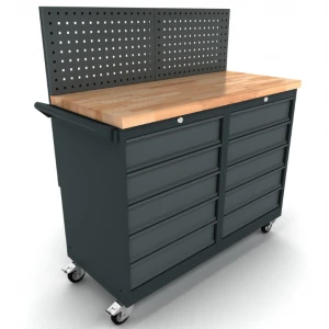 Мобилна работна маса за инструменти 2 шкафа по 5 чекмеджета - WBG124M05
