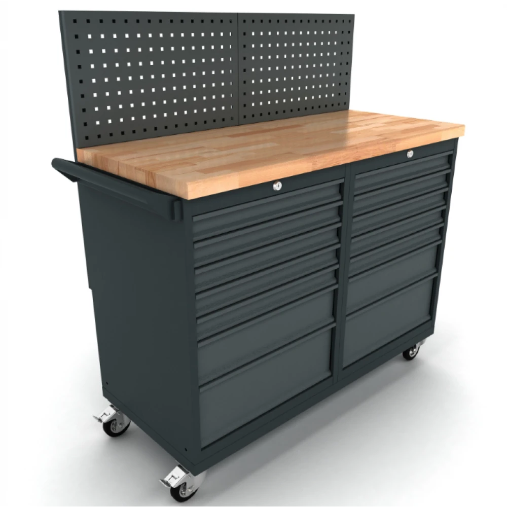 Мобилен модулен шкаф 2x7 чекмеджета + заден панел WBG124M08