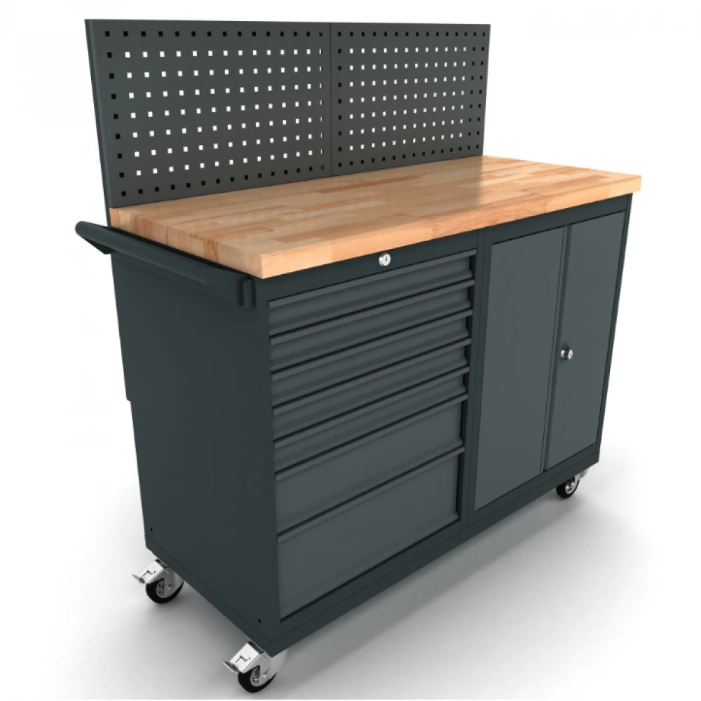 Индустриален мобилен шкаф / количка 7 чекмеджета - WBG124M17