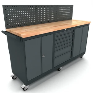 Работна маса / модулен ( мобилен ) шкаф с заден панел - WBG186M17