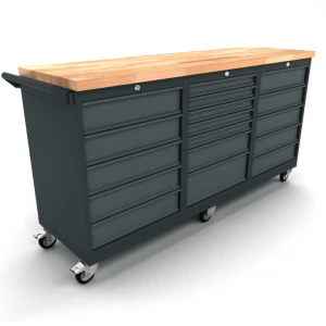 Мобилна работна маса 186 см, за инструменти, три модула - WBG186M22