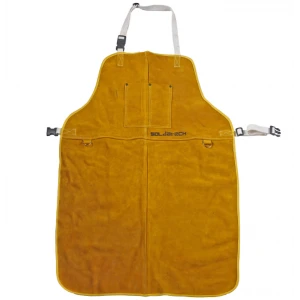 Престилка за заваряване от телешка цепена кожа, размер 620 x 930 мм - WLA01