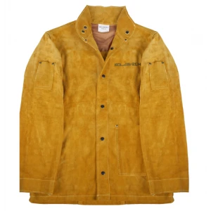 Яке за заваряване от телешка цепена кожа, размер XL - WLJ01XL