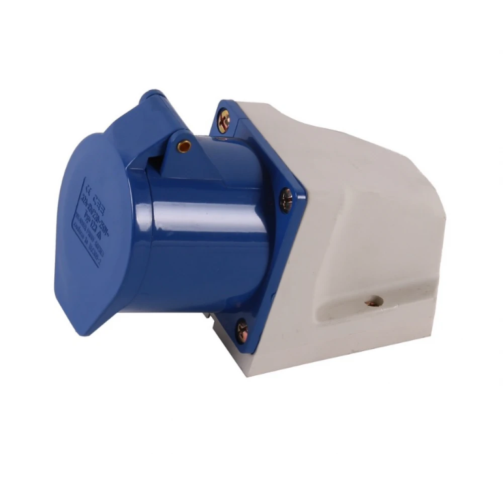 CEE индустриален стенен контакт 3 пина, 32A - WMS32A3P